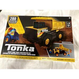 Tonka Mighty Dump Truck Construction Set 280 Pieces With 17 Decals & Instruction